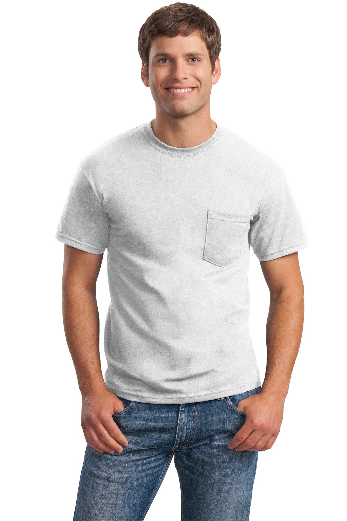 Gildan ® - Ultra Cotton ® 100% US Cotton T-Shirt with Pocket. 2300