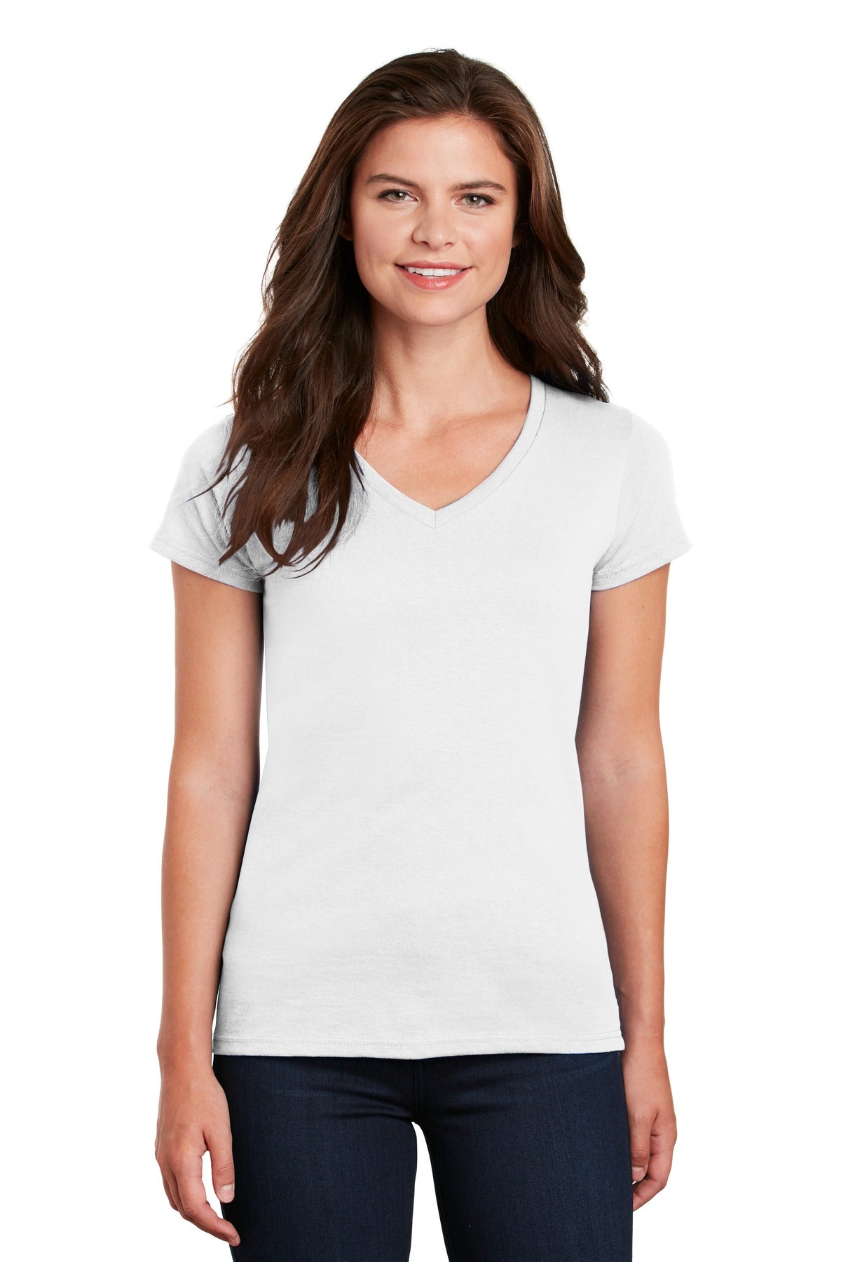 Gildan ® Women's Heavy Cotton ™ 100% Cotton V-Neck T-Shirt. 5V00L