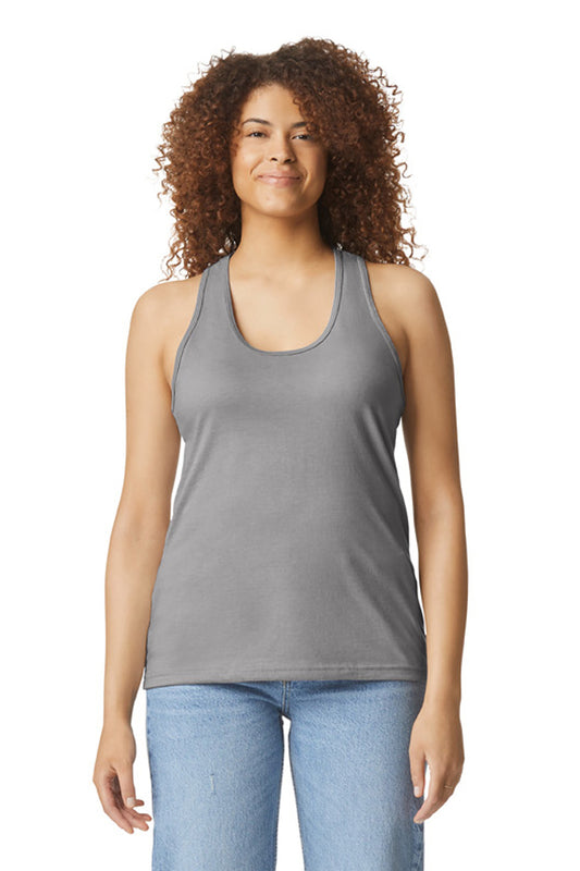 Gildan 74; Softstyle ® Women's CVC Racerback Tank 64220LCVC