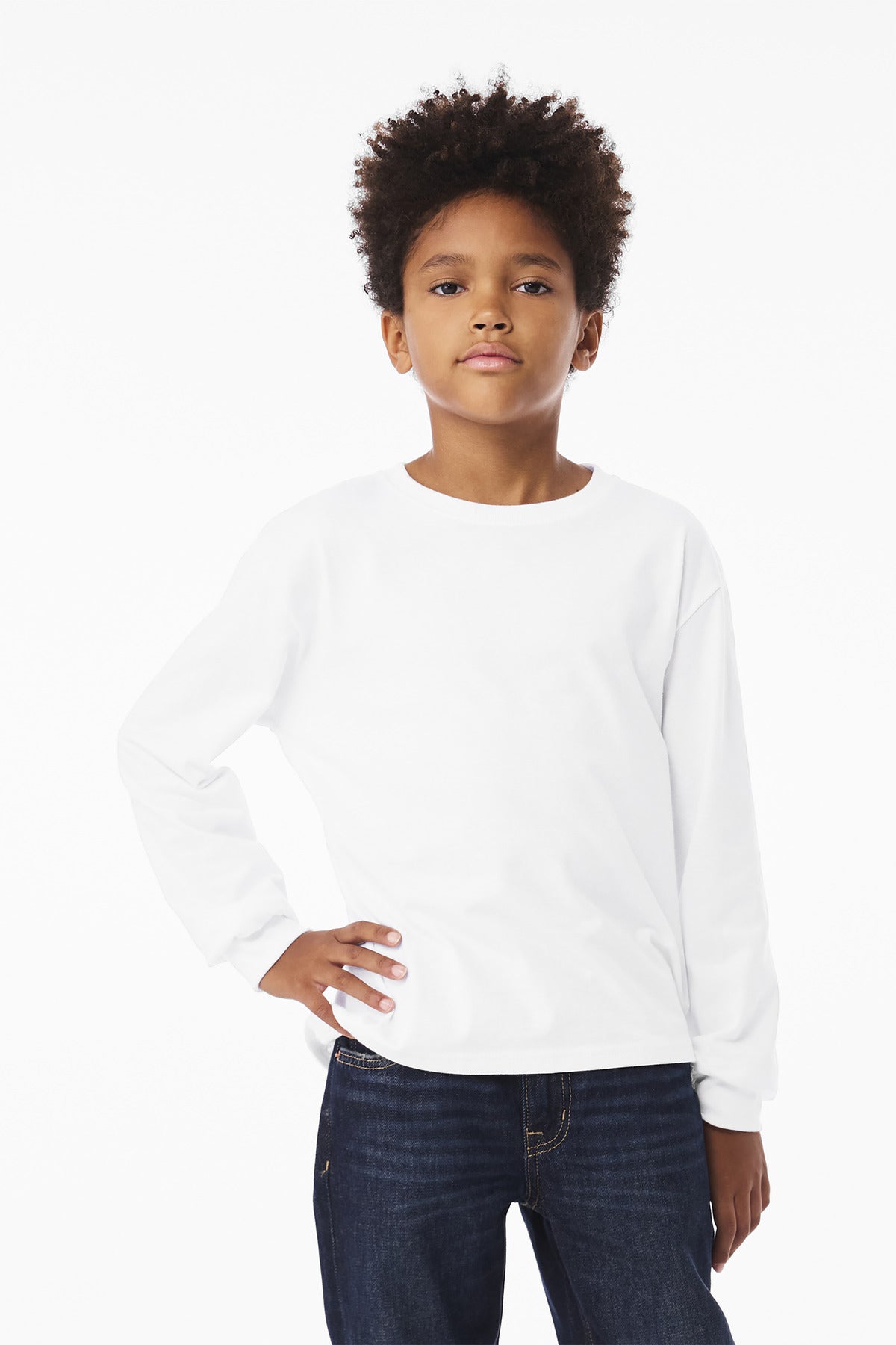 BELLA+CANVAS ® Youth 6-Ounce Heavyweight Long Sleeve Tee BC3511Y