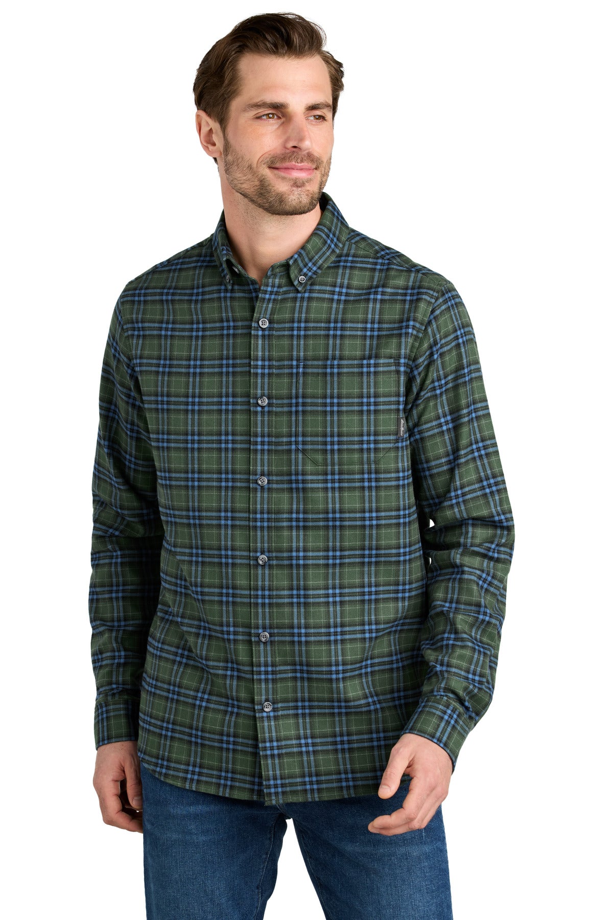 Eddie Bauer ® Long Sleeve Favorite Flannel Plaid Shirt EB610