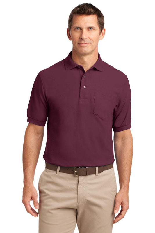 Port Authority ® Silk Touch™ Polo with Pocket. K500P