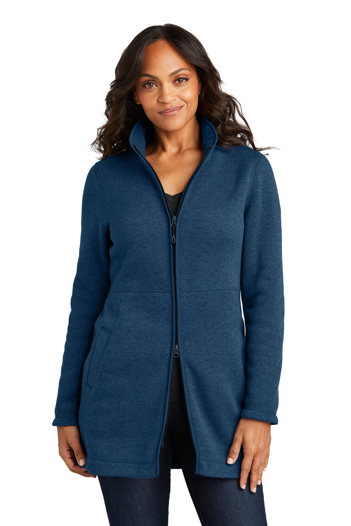 Port Authority ® Women's Arc Sweater Fleece Long Jacket L425
