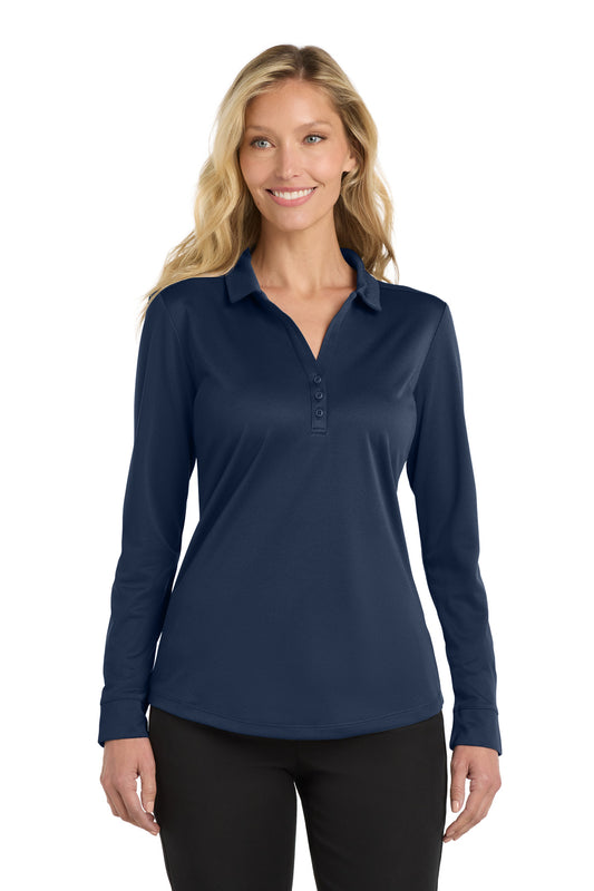 Port Authority ® Women's Silk Touch ™ Performance Long Sleeve Polo. L540LS
