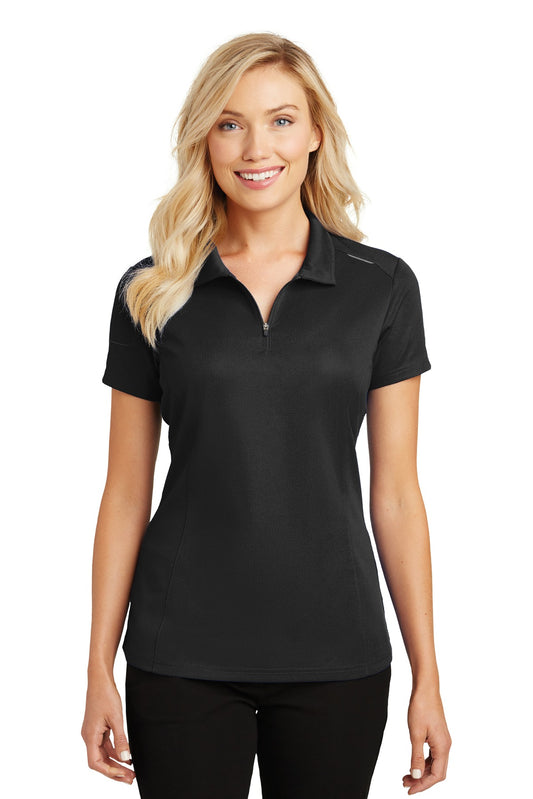 Port Authority ® Women's Pinpoint Mesh Zip Polo. L580