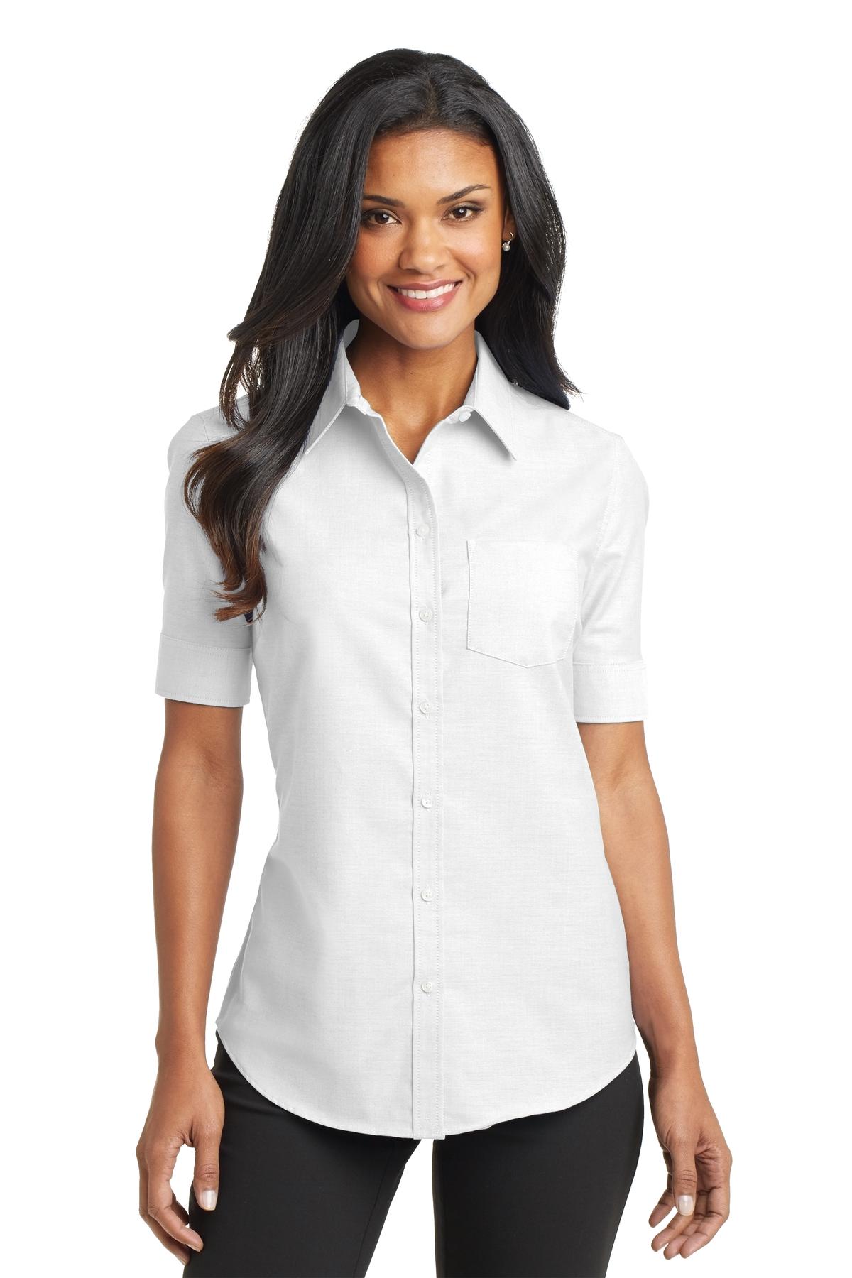 Port Authority ® Women's Short Sleeve SuperPro ™ Oxford Shirt. L659