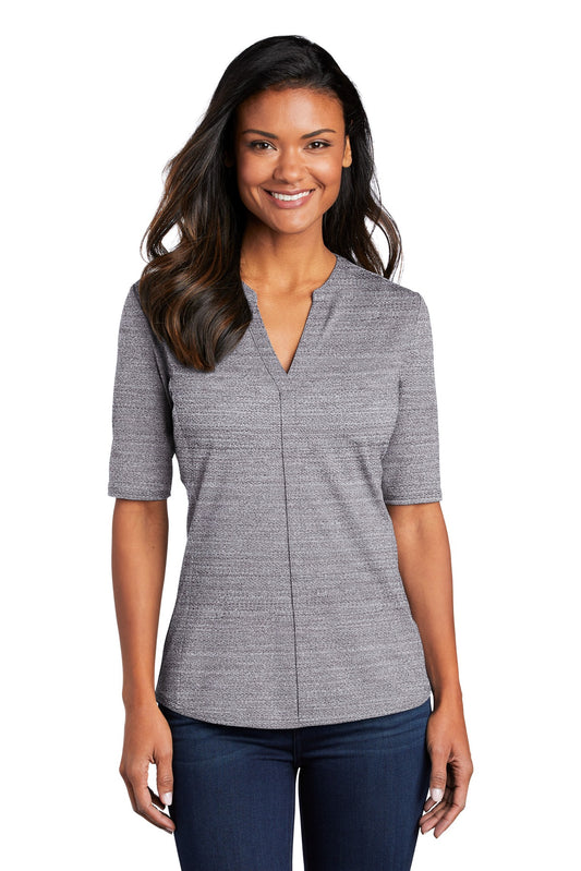 Port Authority ® Women's Stretch Heather Open Neck Top LK583