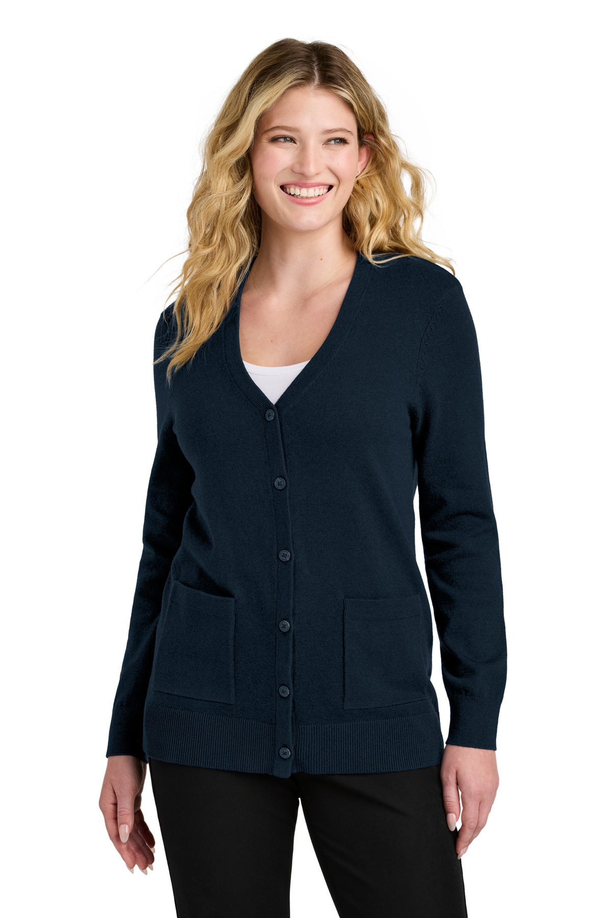 Port Authority ® Women's Easy Care Button-Up Cardigan Sweater LSW4150