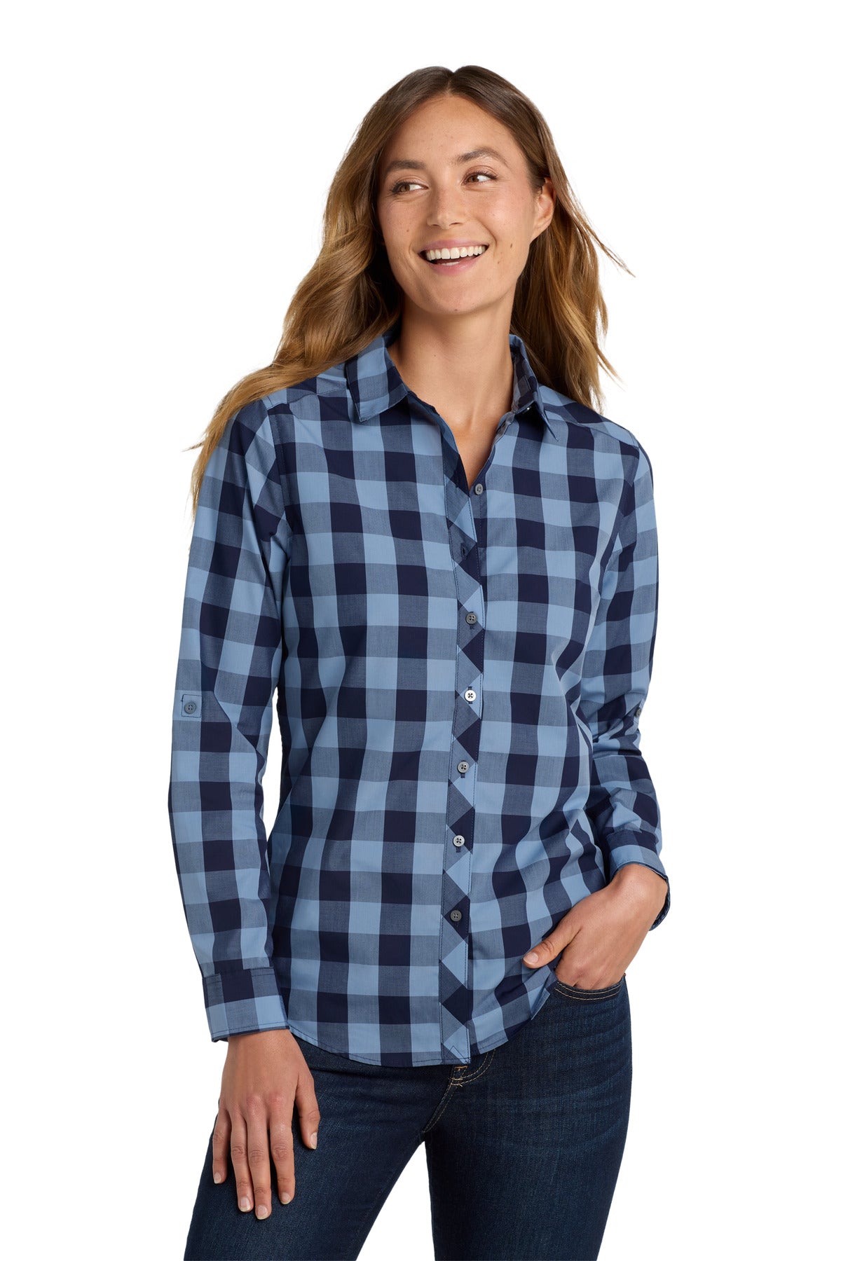 Port Authority ® Women's Everyday Plaid Shirt. LW670