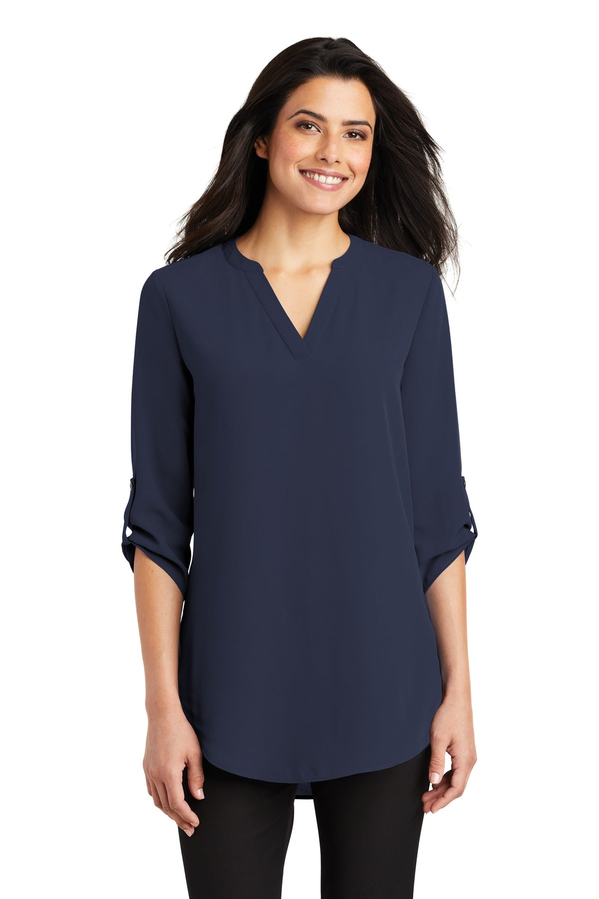 Port Authority ® Women's 3/4-Sleeve Tunic Blouse. LW701