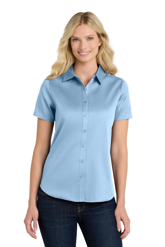 Port Authority ® Women's Short Sleeve SuperPro React ™ Twill Shirt. LW809