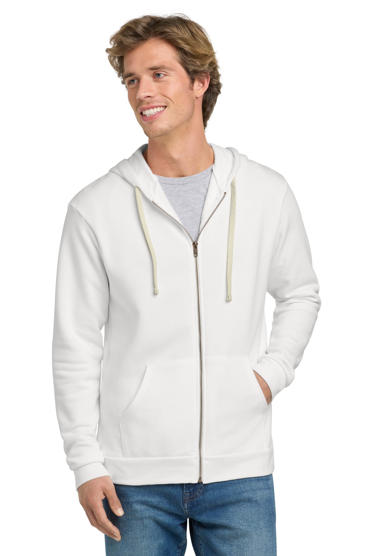 Next Level Apparel ® Adult Santa Barbara Zip Hoodie. NL9602