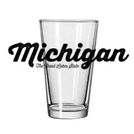 Michigan- Pint Glass