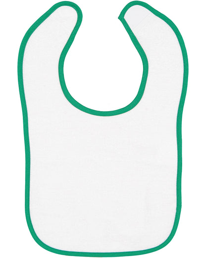 Infant Contrast Trim Terry Bib