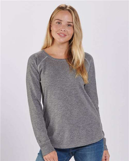 Women's Solid Preppy Patch Long Sleeve T-Shirt