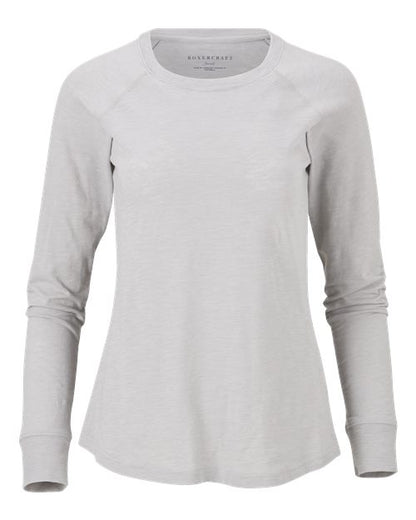 Women's Solid Preppy Patch Long Sleeve T-Shirt