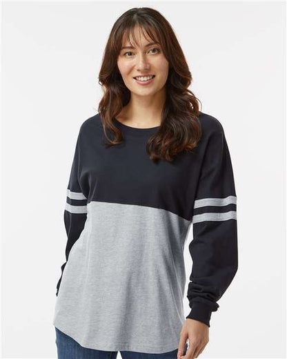 Women's Pom Pom Long Sleeve Jersey T-Shirt