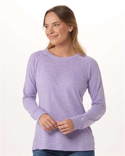 Women's Solid Preppy Patch Long Sleeve T-Shirt