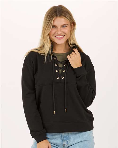 Women's Lace Up Pullover