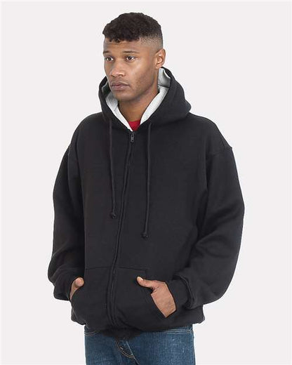 USA-Made Super Heavy Thermal Lined Full-Zip Hooded Sweatshirt