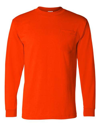 USA-Made 50/50 Long Sleeve Pocket T-Shirt