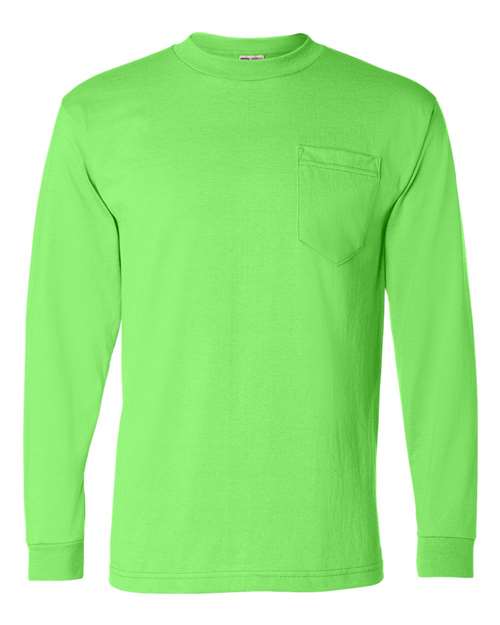 USA-Made 50/50 Long Sleeve Pocket T-Shirt