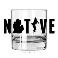 Michigan-NATIVE Whiskey Glass