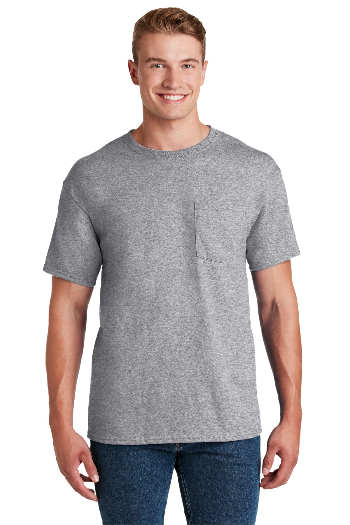 Jerzees® -  Dri-Power® 50/50 Cotton/Poly Pocket T-Shirt.  29MP