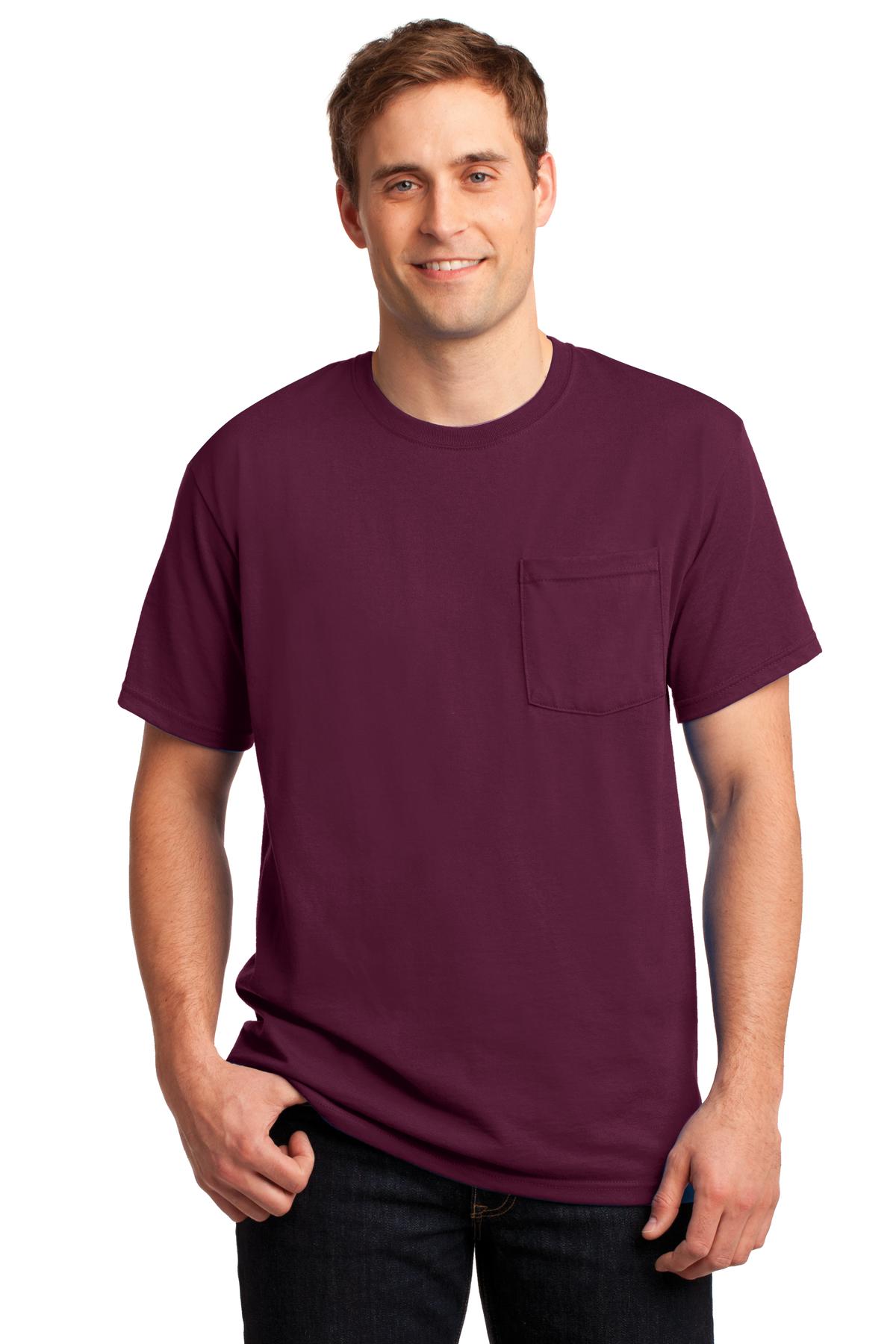 Jerzees® -  Dri-Power® 50/50 Cotton/Poly Pocket T-Shirt.  29MP