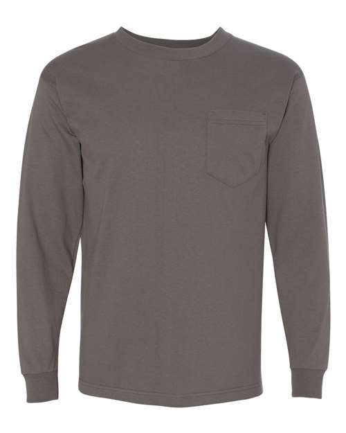 USA-Made Long Sleeve Pocket T-Shirt