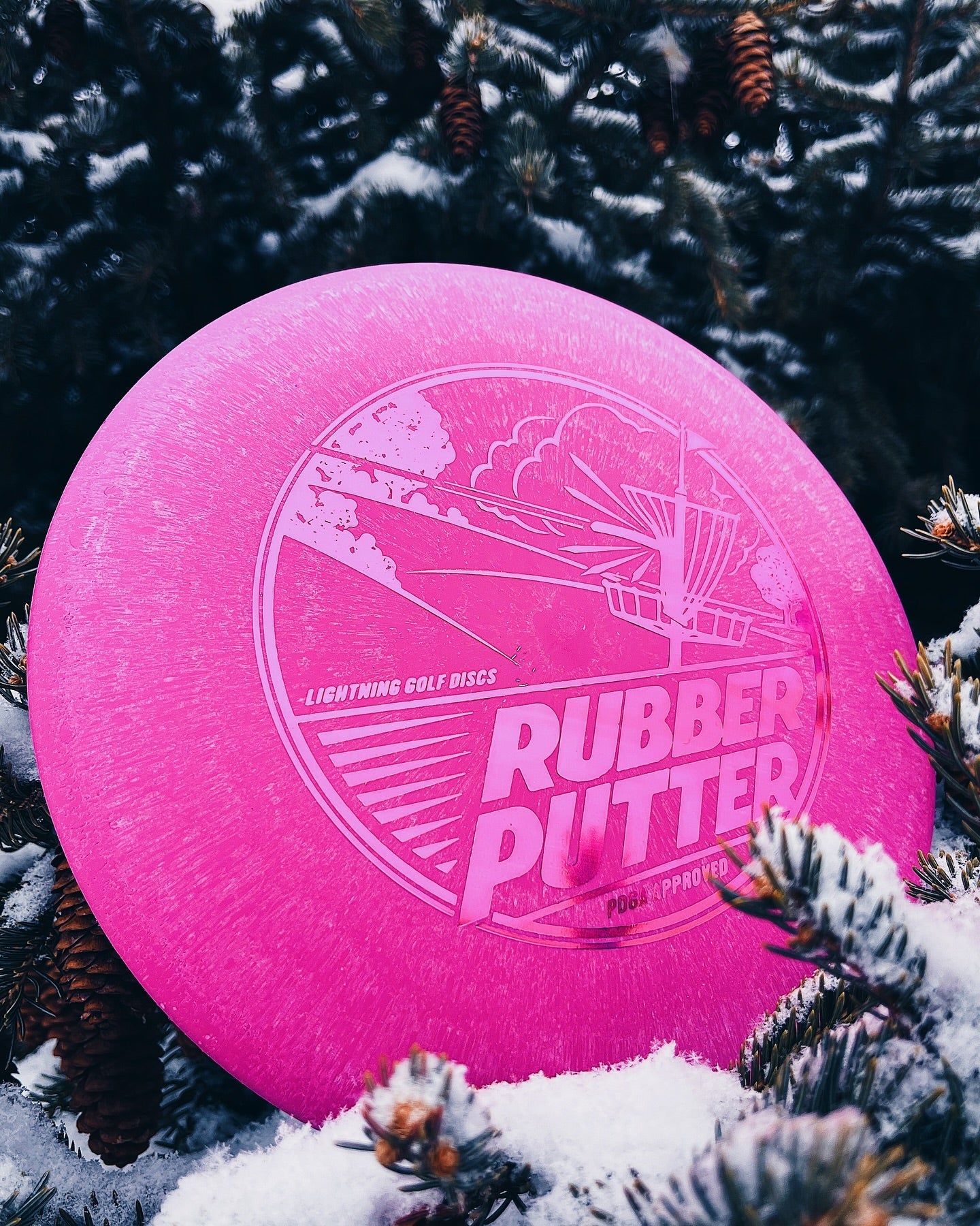 Lightning Sure Grip Rubber Putter Golf Disc