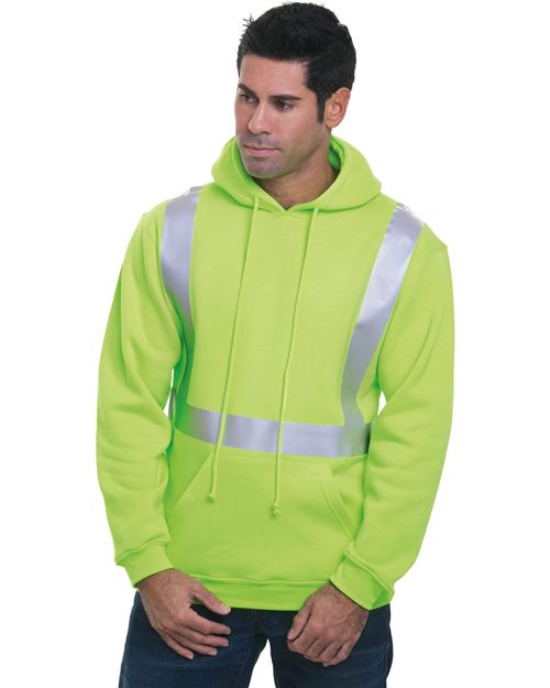 USA-Made Hi-Visibility Hooded Sweatshirt