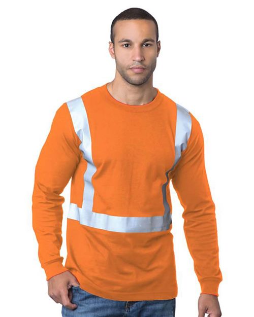 USA-Made 50/50 Hi-Visibility Long Sleeve T-Shirt