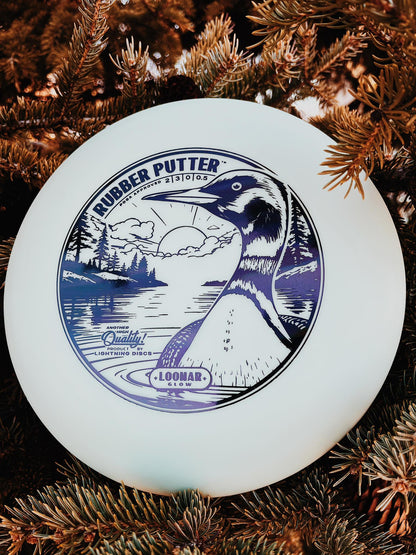 Lightning Loonar Glow Rubber Putter Golf Disc