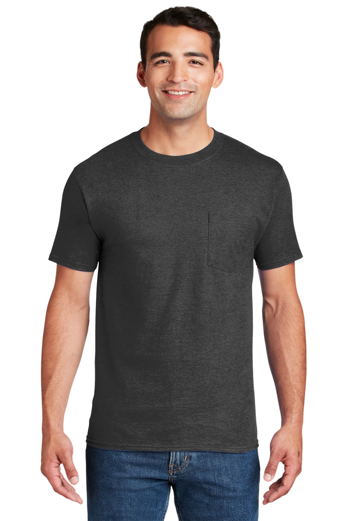 Hanes® Beefy-T® - 100% Cotton T-Shirt with Pocket. 5190