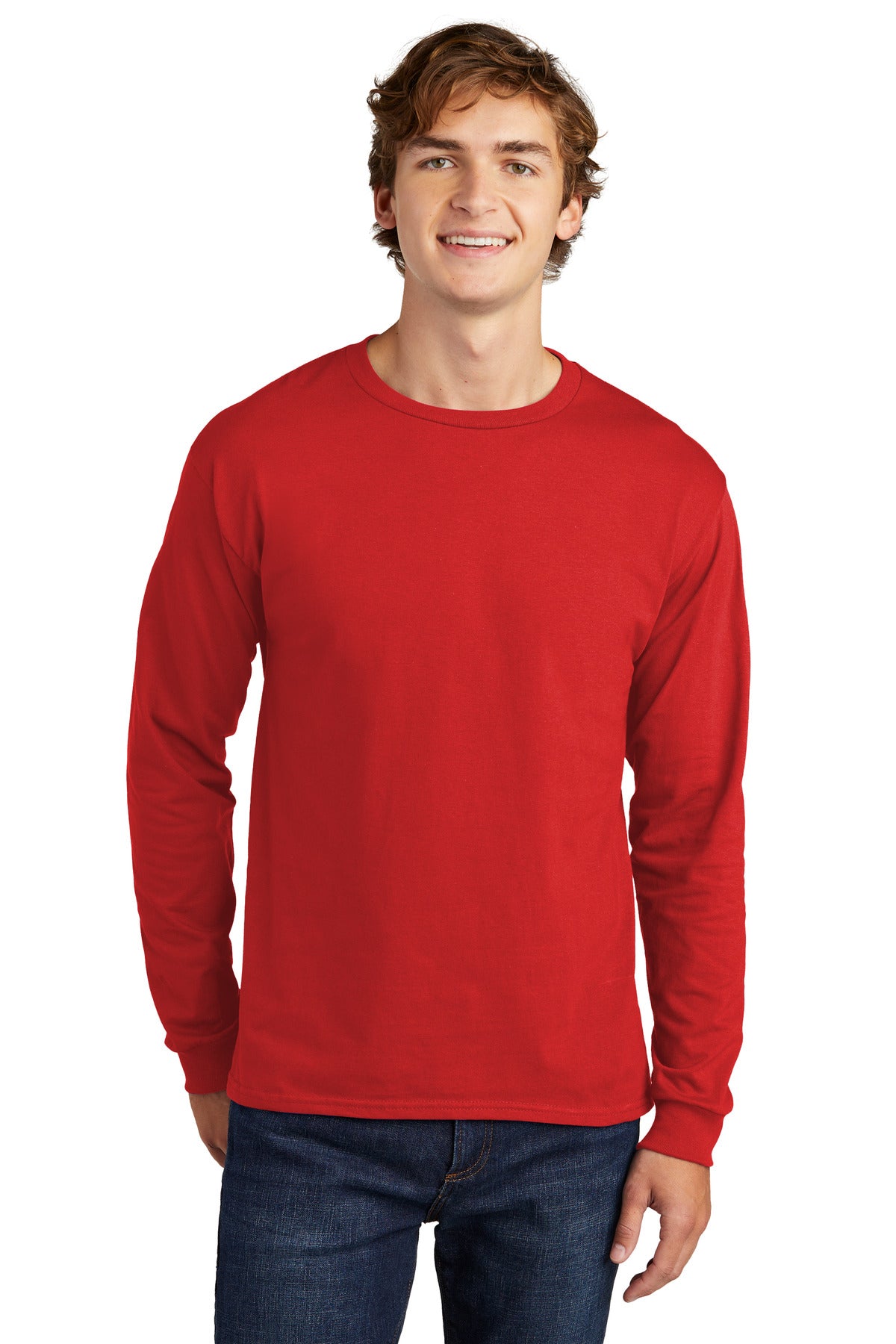 Hanes® Essential-T 100% Cotton Long Sleeve T-Shirt 5286