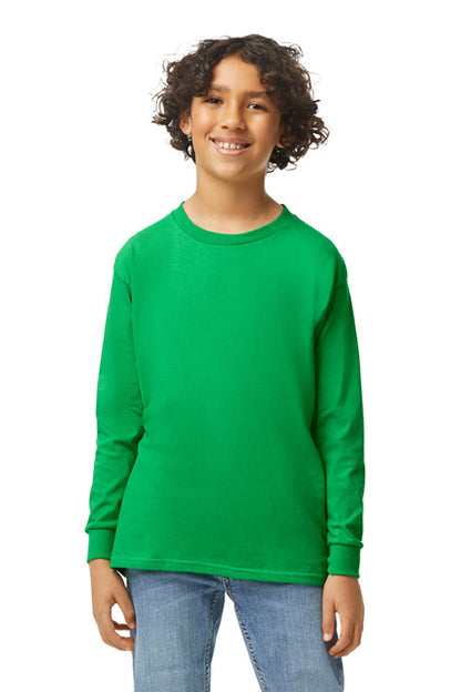 Gildan ®  Youth Heavy Cotton ™  100% Cotton Long Sleeve T-Shirt. 5400B