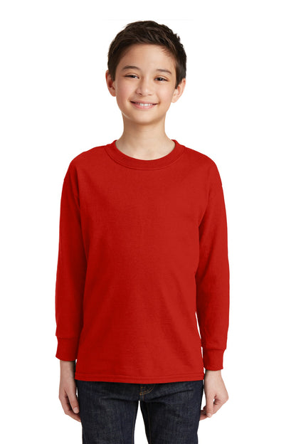 Gildan® Youth Heavy Cotton™ 100% Cotton Long Sleeve T-Shirt. 5400B