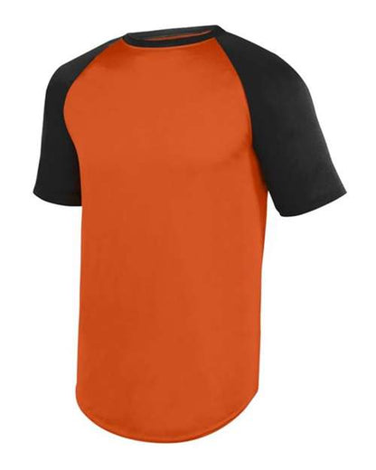 Wicking Short Sleeve Baseball Jersey