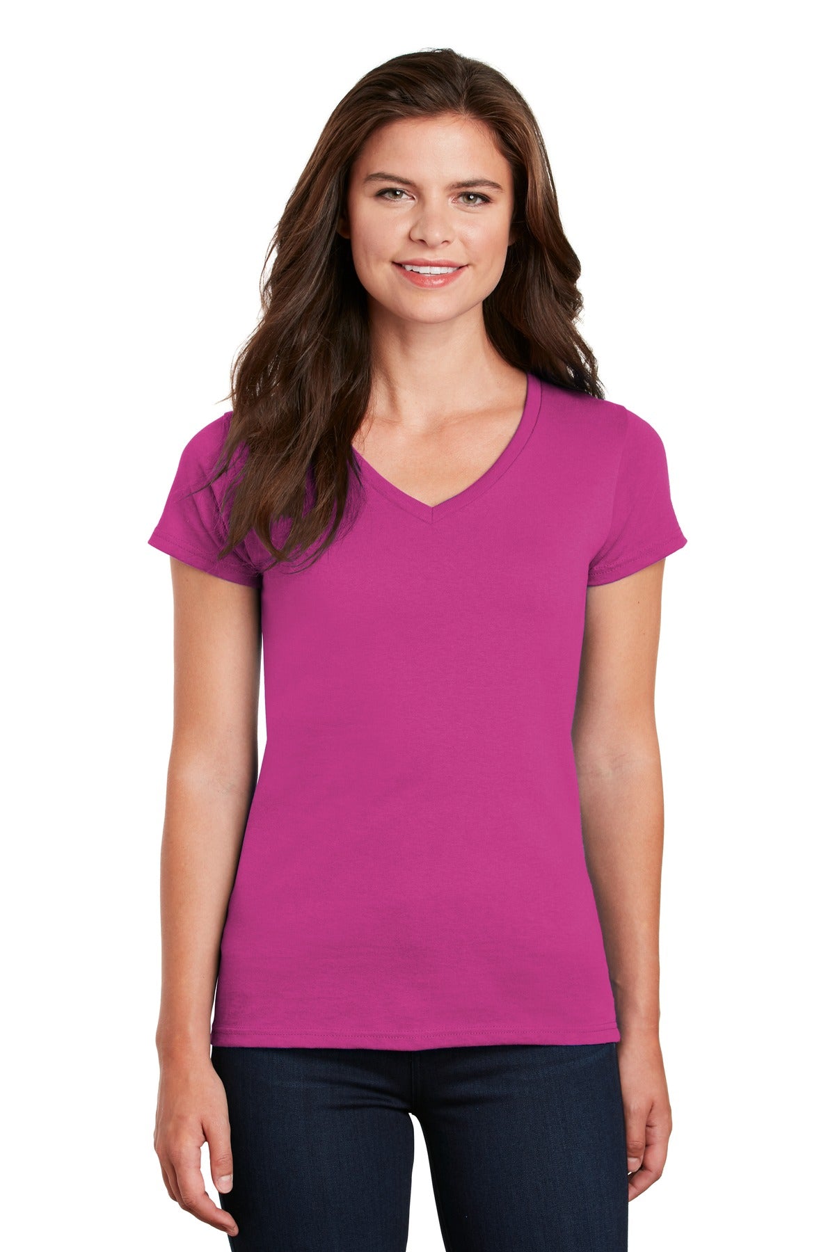 Gildan ®  Women's Heavy Cotton ™  100% Cotton V-Neck T-Shirt. 5V00L