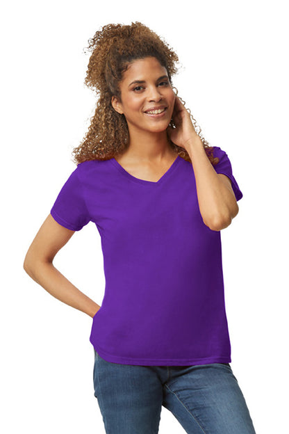 Gildan ®  Women's Heavy Cotton ™  100% Cotton V-Neck T-Shirt. 5V00L