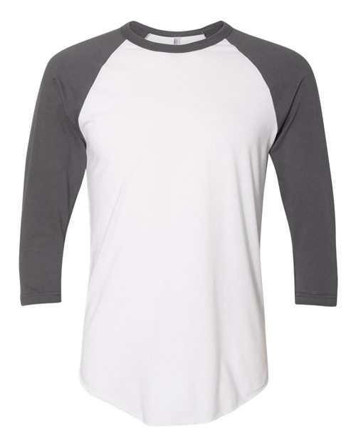 50/50 Raglan Three-Quarter Sleeve Tee