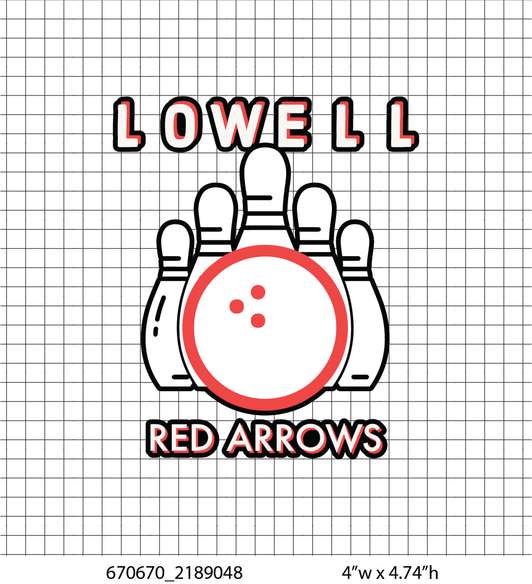 Lowell Bowling Sticker