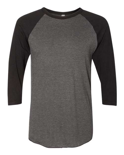 50/50 Raglan Three-Quarter Sleeve Tee