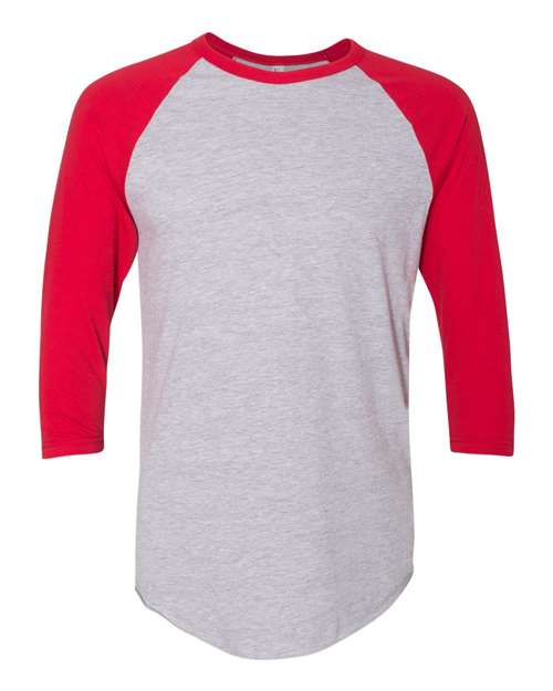 50/50 Raglan Three-Quarter Sleeve Tee