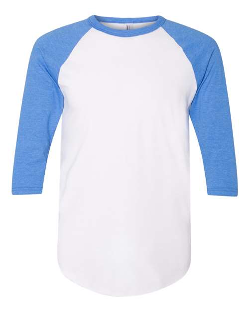 50/50 Raglan Three-Quarter Sleeve Tee