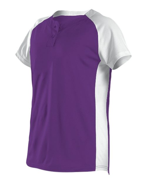 Girls' Two Button Fastpitch Jersey