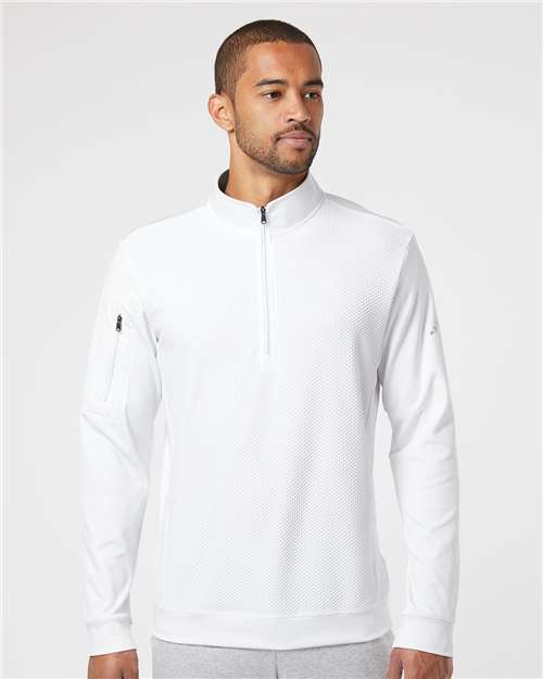 Performance Textured Quarter-Zip Pullover