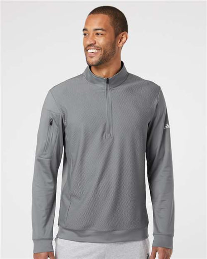 Performance Textured Quarter-Zip Pullover