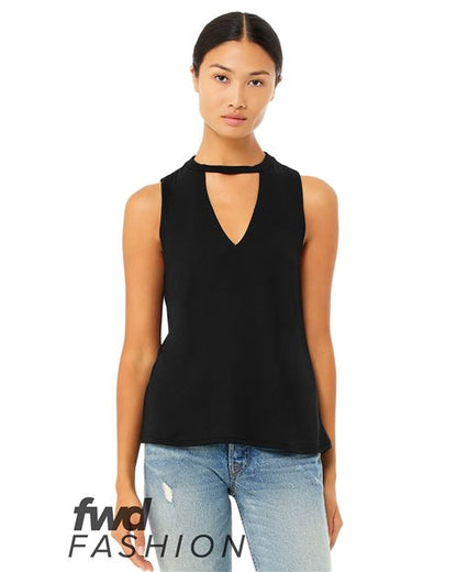 FWD Fashion Women's Flowy Cut Neck Tank